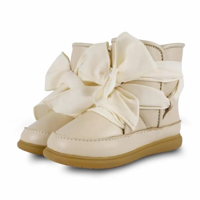 Donsje Amsterdam Toddler Shoes Girls Girls Maudi Shoes Cream Leather