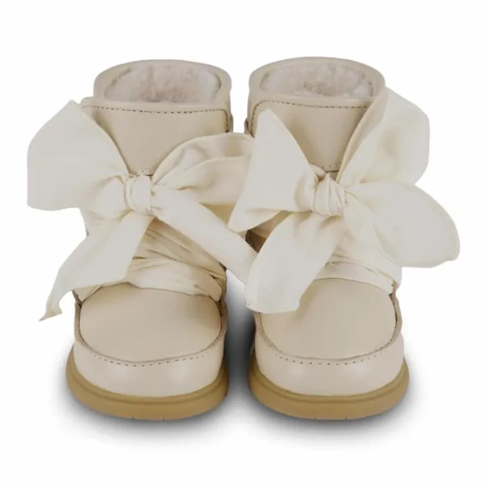 Donsje Amsterdam Toddler Shoes Girls Girls Maudi Shoes Cream Leather