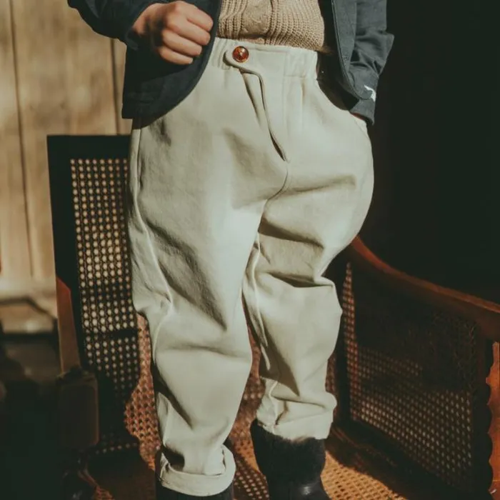 Donsje Amsterdam Trousers and Leggings Baby Beekie Trousers Cloudy Cream