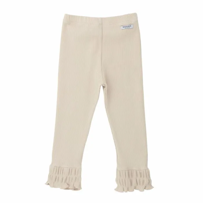 Donsje Amsterdam Trousers and Leggings Baby Qies Leggings Warm White