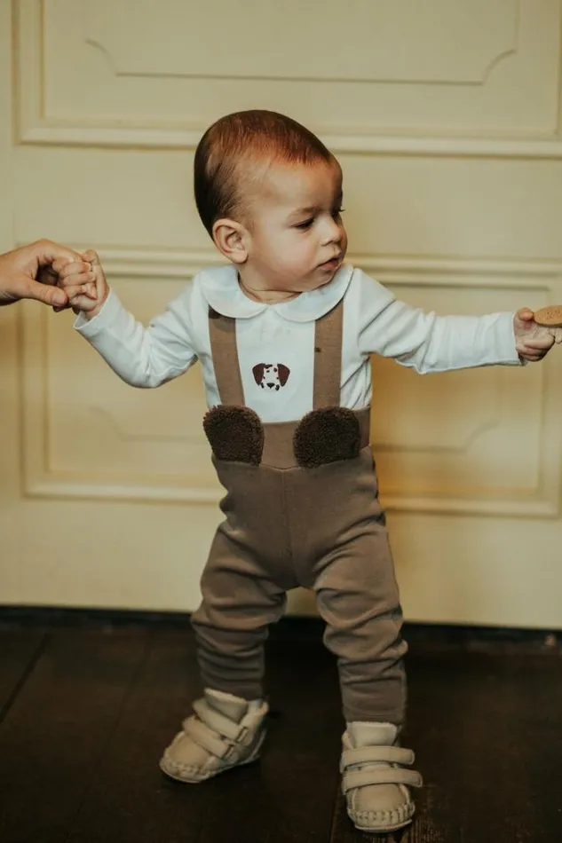 Donsje Amsterdam Trousers and Leggings Baby Sieffi Leggings Dusty Brown