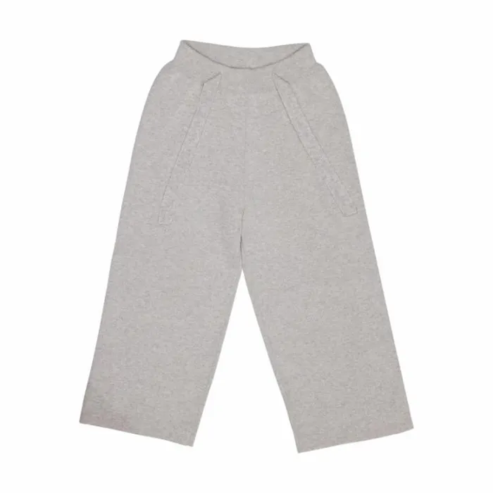 Donsje Amsterdam Trousers and Leggings Girls Invi Trousers Soft Grey Melange