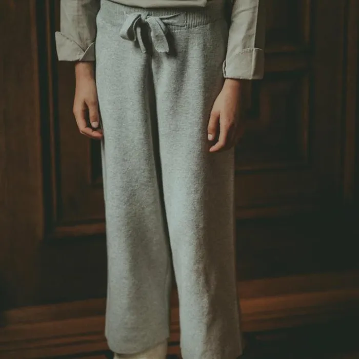 Donsje Amsterdam Trousers and Leggings Girls Invi Trousers Soft Grey Melange