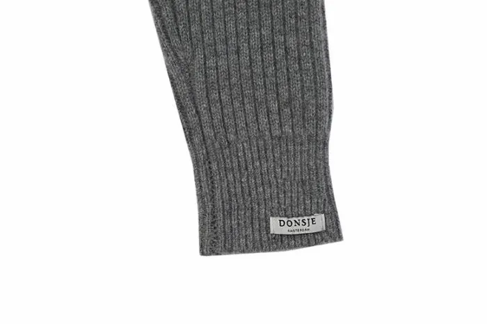 Donsje Amsterdam Trousers and Leggings Girls Pem Merino Wool Trousers Grey Melange