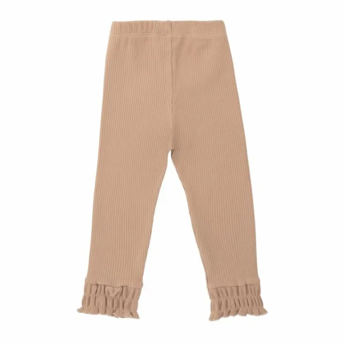 Donsje Amsterdam Trousers and Leggings Girls Qies Leggings Hazelnut Blush