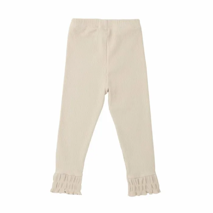 Donsje Amsterdam Trousers and Leggings Girls Qies Leggings Warm White