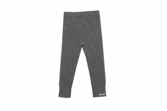 Donsje Amsterdam Trousers Boys Pem Merino Wool Trousers Grey Melange