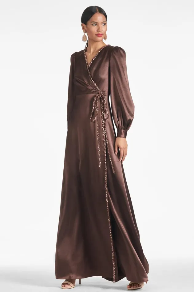Dorthea Gown 8211 Espresso Women Sachin and Babi Covered