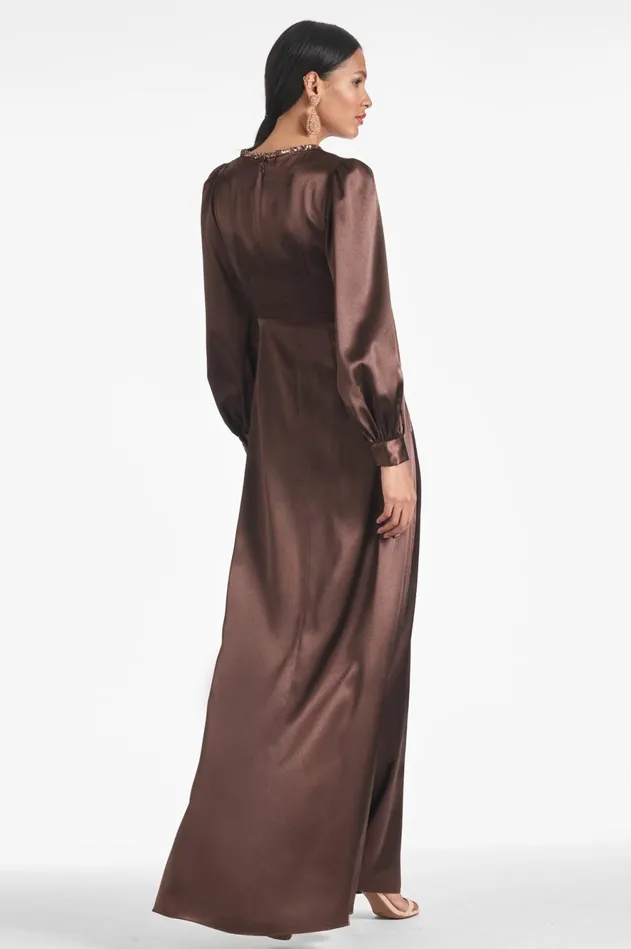 Dorthea Gown 8211 Espresso Women Sachin and Babi Covered