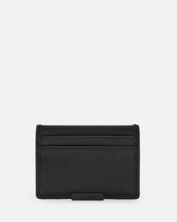 Dove Leather Cardholder Black Men AllSaints Bags and Wallets