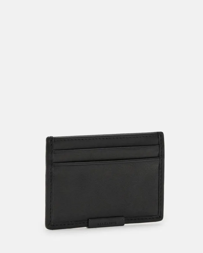 Dove Leather Cardholder Black Men AllSaints Bags and Wallets