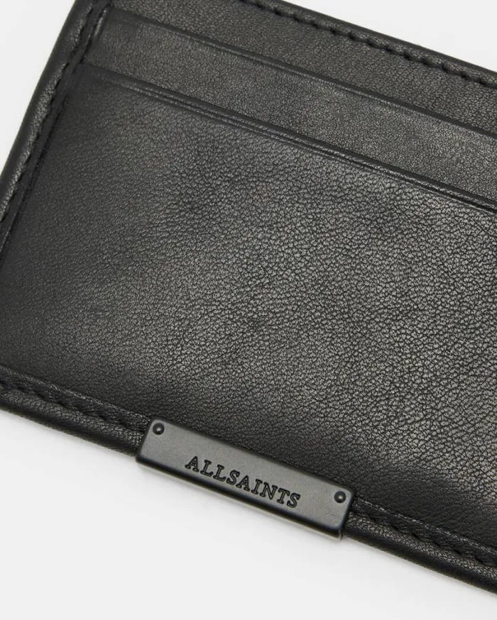 Dove Leather Cardholder Black Men AllSaints Bags and Wallets