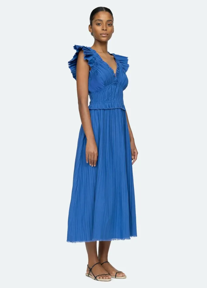 Dresses Women Sea New York Greir VNeck Dress Blue