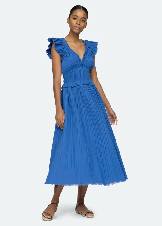 Dresses Women Sea New York Greir VNeck Dress Blue