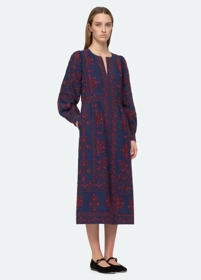 Dresses Women Sea New York Petunia Caftan Navy