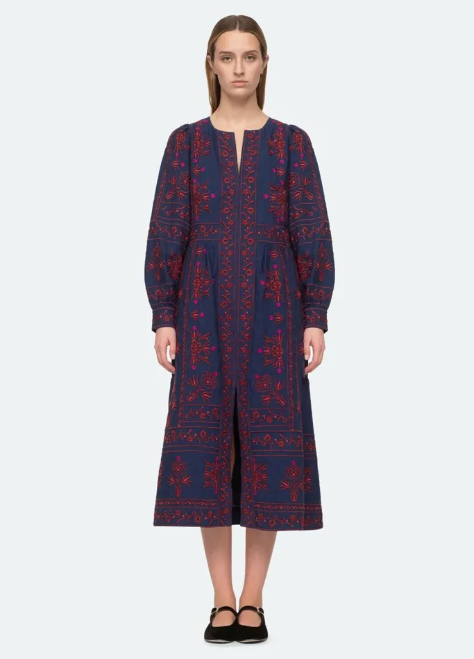 Dresses Women Sea New York Petunia Caftan Navy