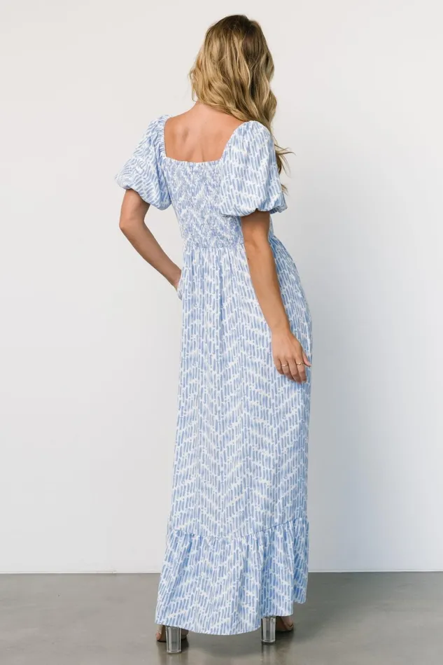 Durban Maxi Dress Dusty Blue Print Women Baltic Born Maxi Dresses Durban Maxi Dress Dusty Blue Print Women Baltic Born Maxi Dresses