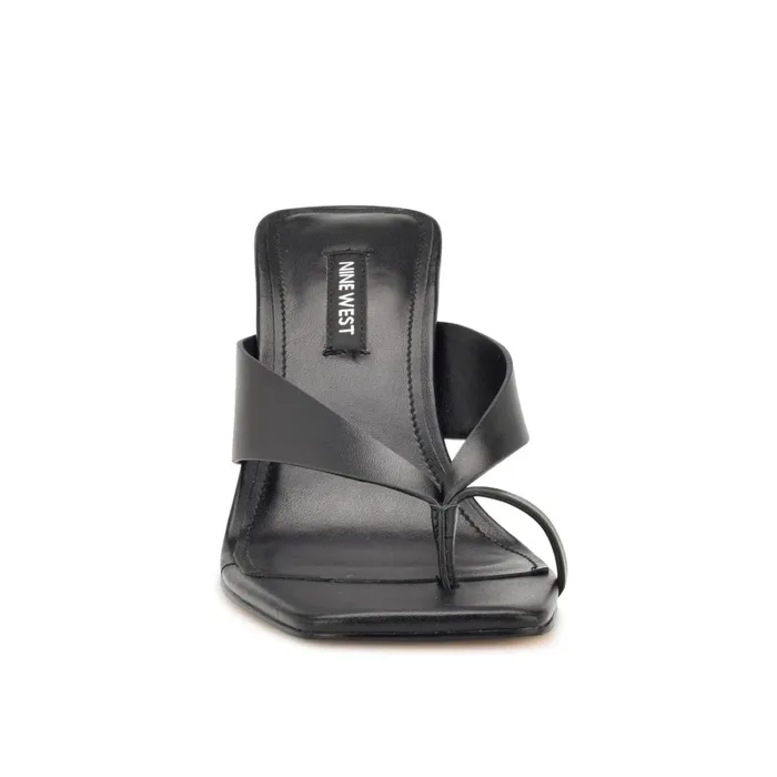 Durlife Heeled Thong Sandals Black Women Nine West Dress Durlife Heeled Thong Sandals Black Women Nine West Dress
