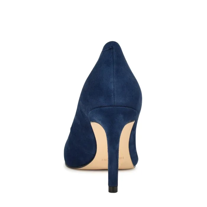 Dylan Round Toe Pumps Dark Blue Women Nine West Pumps