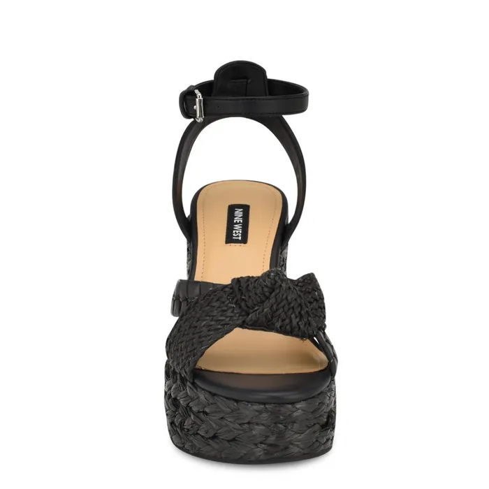 Eaden Woven Wedge Sandals Black Women Nine West Sandals Eaden Woven Wedge Sandals Black Women Nine West Sandals