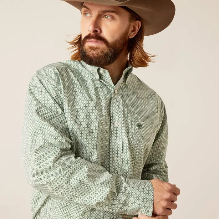 Edson Classic Fit Shirt White Men Ariat Button Down Shirts Edson Classic Fit Shirt White Men Ariat Button Down Shirts