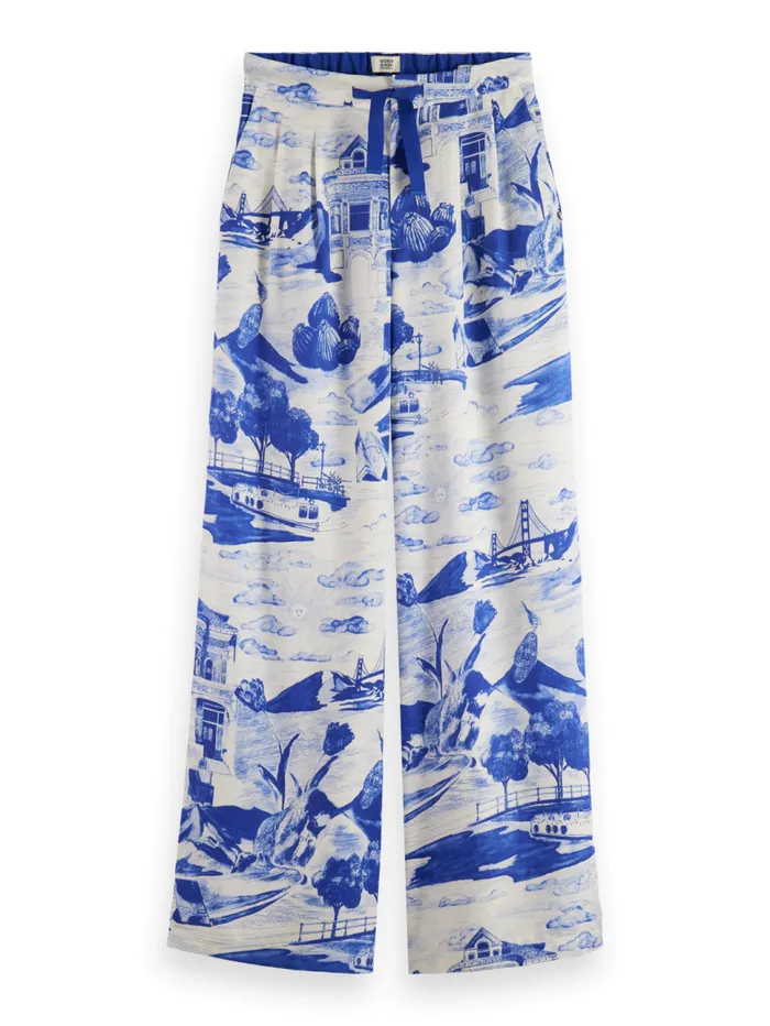Eleni Printed Pyjama Pant Journey Of The Free Mind Blue Women Scotch and Soda Pants Eleni Printed Pyjama Pant Journey Of The Free Mind Blue Women Scotch and Soda Pants