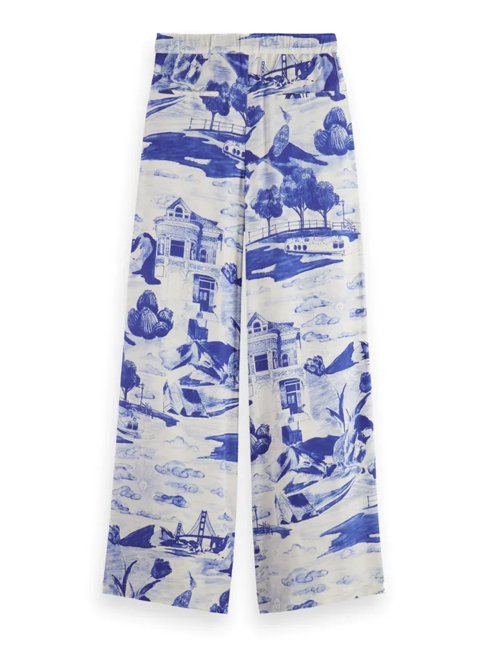 Eleni Printed Pyjama Pant Journey Of The Free Mind Blue Women Scotch and Soda Pants Eleni Printed Pyjama Pant Journey Of The Free Mind Blue Women Scotch and Soda Pants