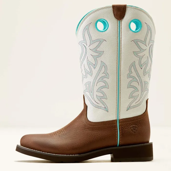 Elko Western Boot Dark Cottagewhite Icing Women Ariat Western Boots Elko Western Boot Dark Cottagewhite Icing Women Ariat Western Boots