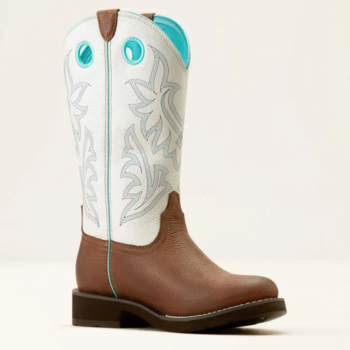 Elko Western Boot Dark Cottagewhite Icing Women Ariat Western Boots Elko Western Boot Dark Cottagewhite Icing Women Ariat Western Boots