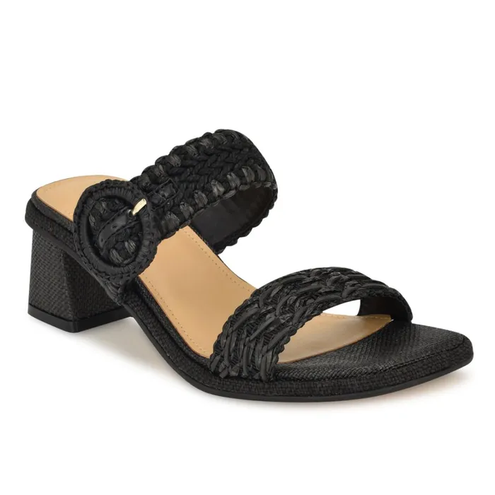 Emerey Woven Slide Sandals Black Women Nine West Sandals Emerey Woven Slide Sandals Black Women Nine West Sandals