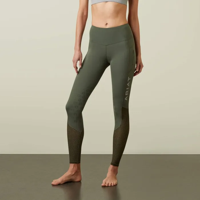 Eos Knee Patch Tight Beetleforest Mist Women Ariat Pants and Shorts