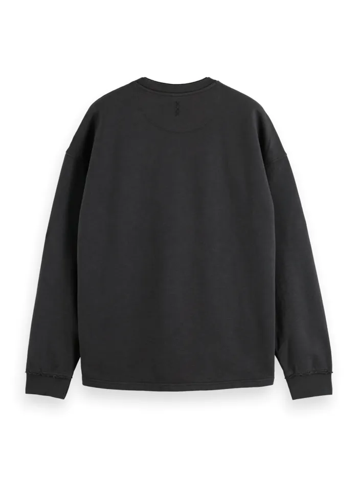 Essential 8211 3 CROSSES SWEATSHIRT Black Men Scotch and Soda Essentials