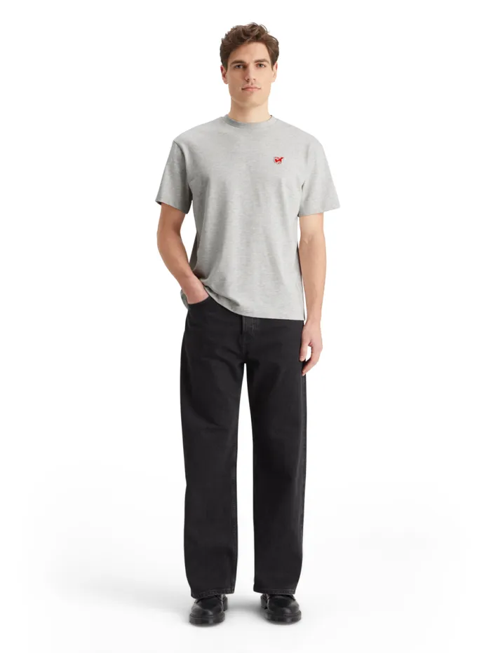Essential 8211 The Free Spirit Peace Bird Tshirt Oatmeal Melange Men Scotch and Soda Essentials