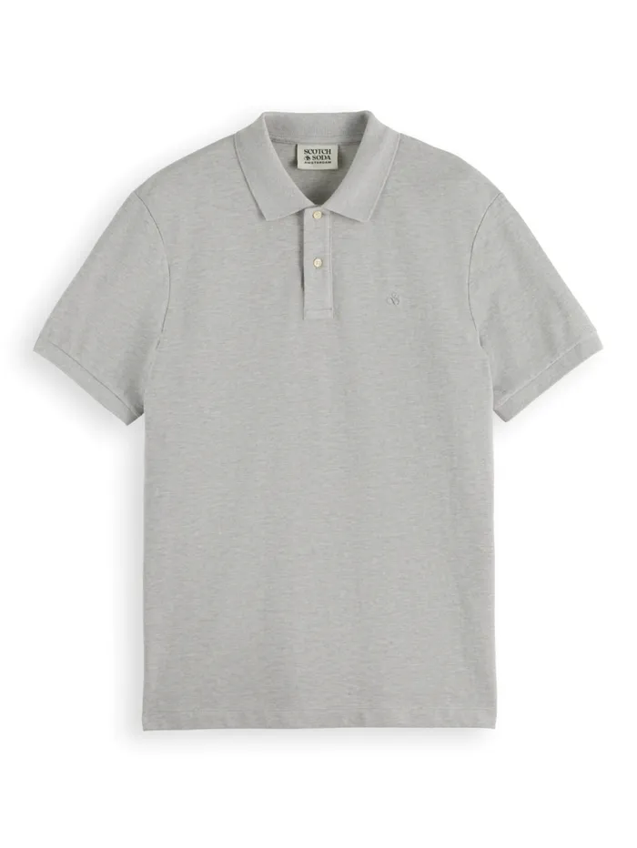 Essential Logo Pique Polo Black Men Scotch and Soda Essentials