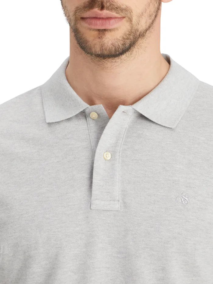 Essential Logo Pique Polo Black Men Scotch and Soda Essentials