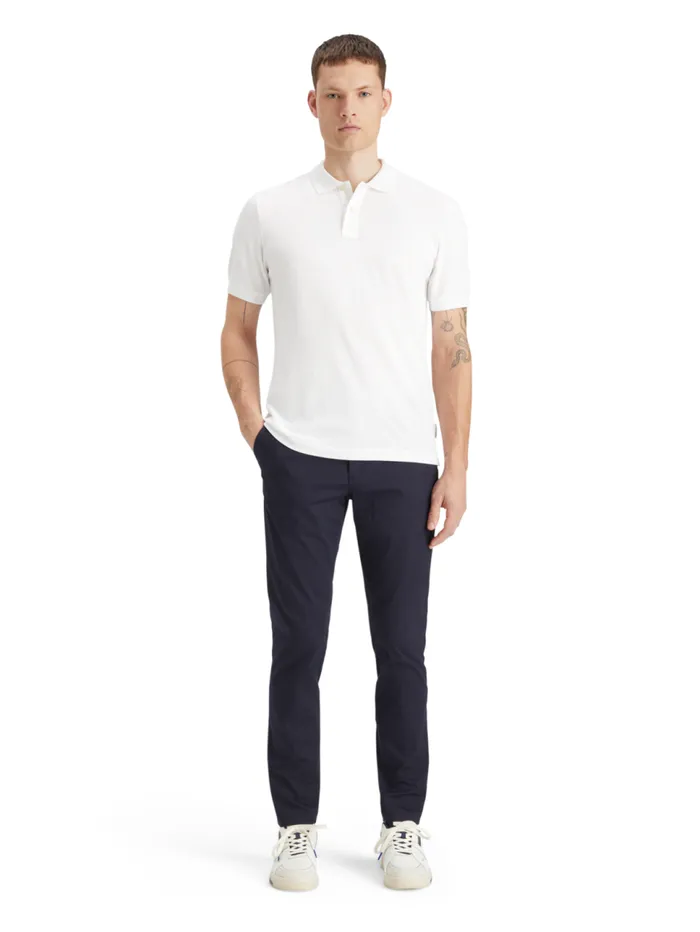 Essential Logo Pique Polo Black Men Scotch and Soda Essentials