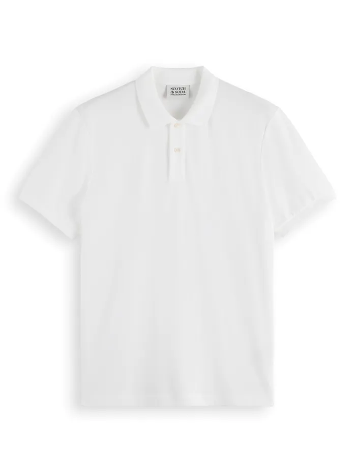Essential Logo Pique Polo Black Men Scotch and Soda Essentials