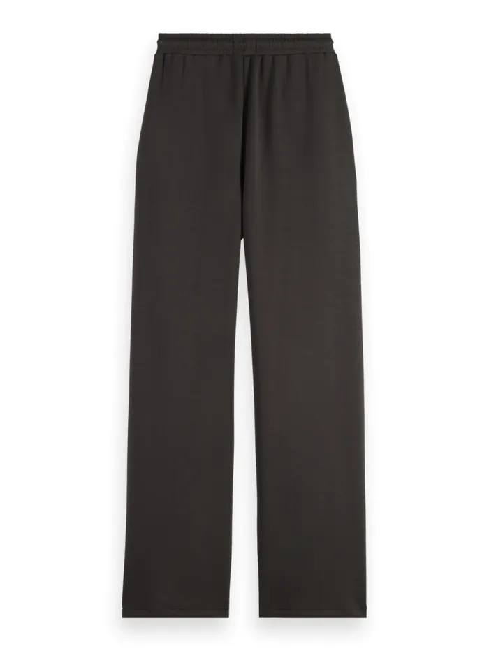 Essential MODAL STRAIGHT LEG SWEAT PANT Black Women Scotch and Soda Pants