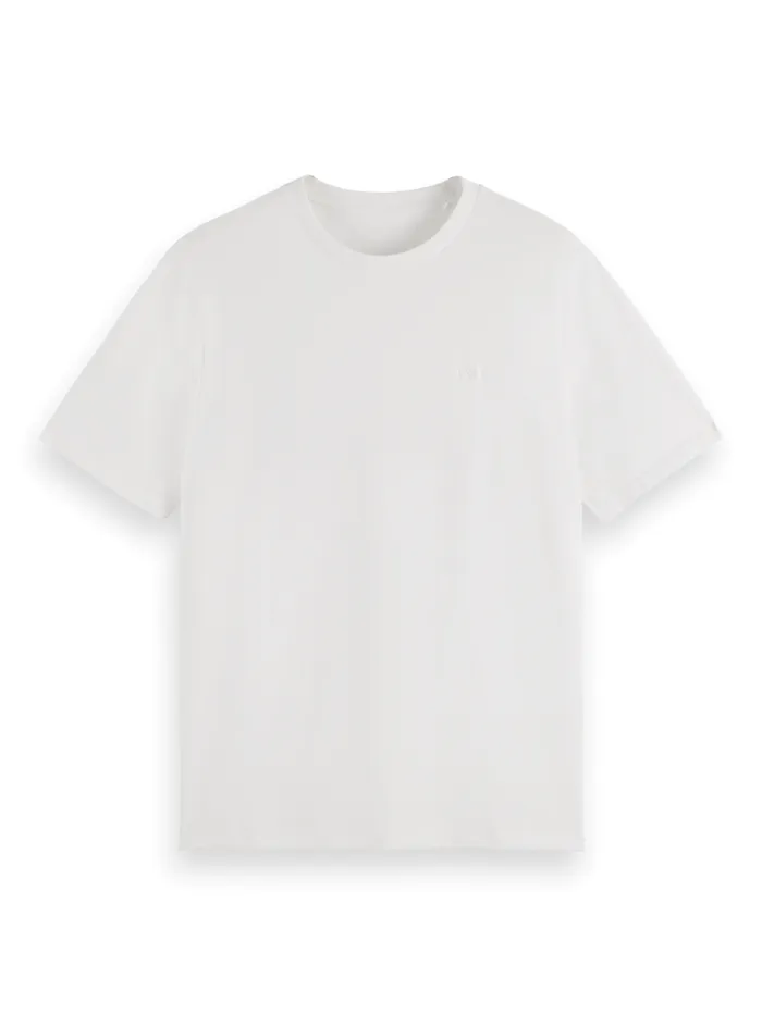 Essential Regular Fit Logo Tshirt White Men Scotch and Soda Essentials
