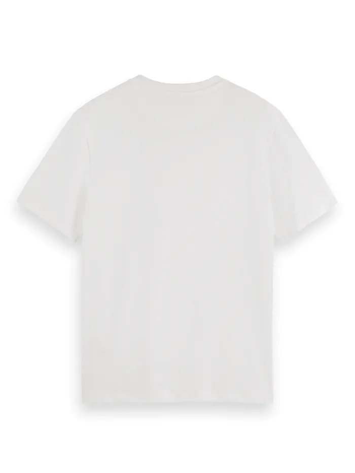 Essential Regular Fit Logo Tshirt White Men Scotch and Soda Essentials