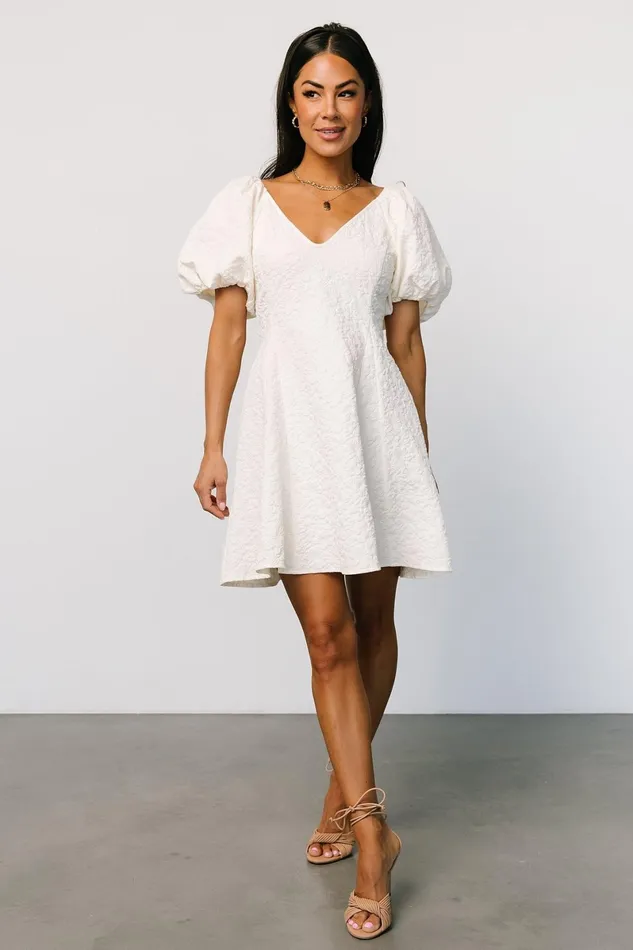 Eulalie Mini Dress Cream Women Baltic Born Short Dresses