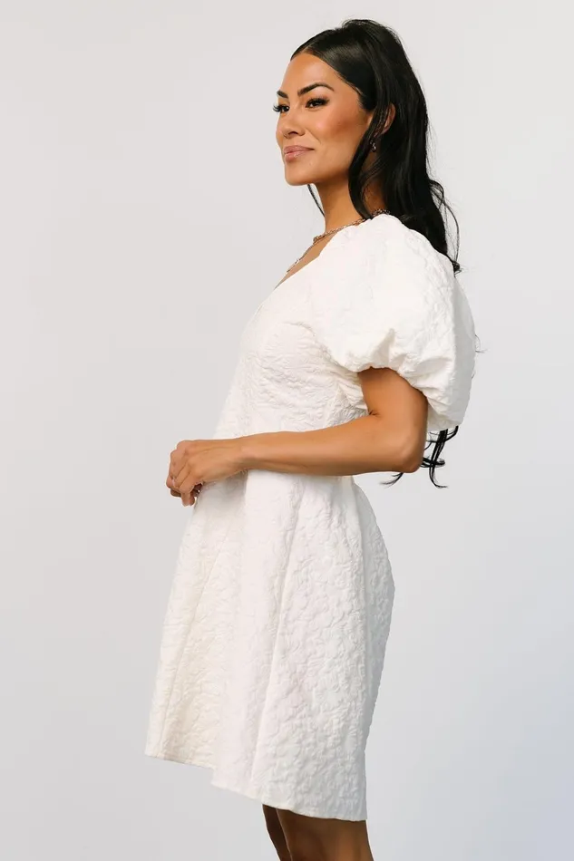 Eulalie Mini Dress Cream Women Baltic Born Short Dresses Eulalie Mini Dress Cream Women Baltic Born Short Dresses