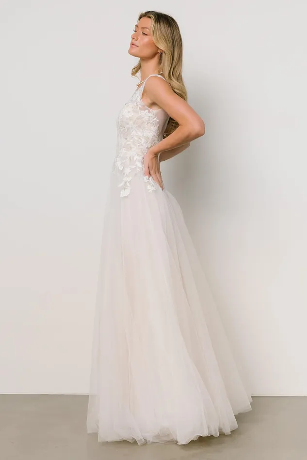 Everlasting Tulle Bridal Gown White Nude Women Baltic Born Bridal Everlasting Tulle Bridal Gown White Nude Women Baltic Born Bridal
