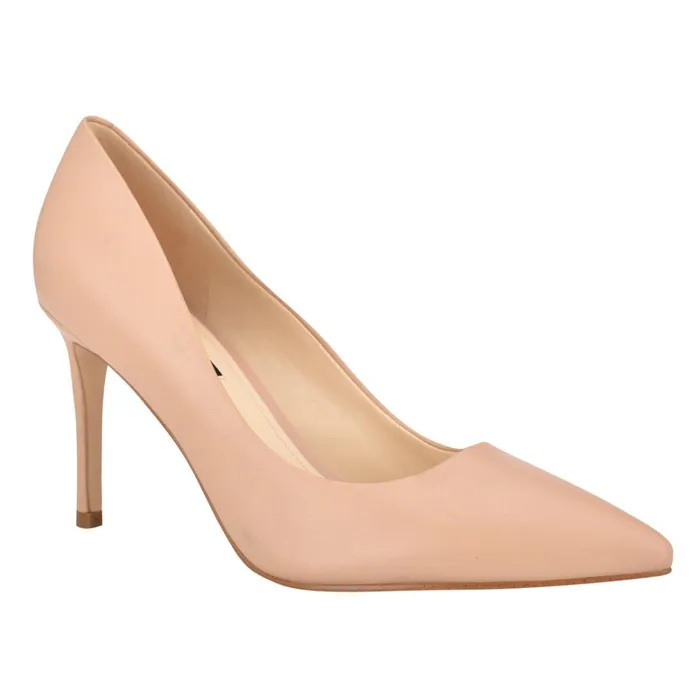 Ezra Pointy Toe Pumps Barely Nude Leather Women Nine West Pumps Ezra Pointy Toe Pumps Barely Nude Leather Women Nine West Pumps