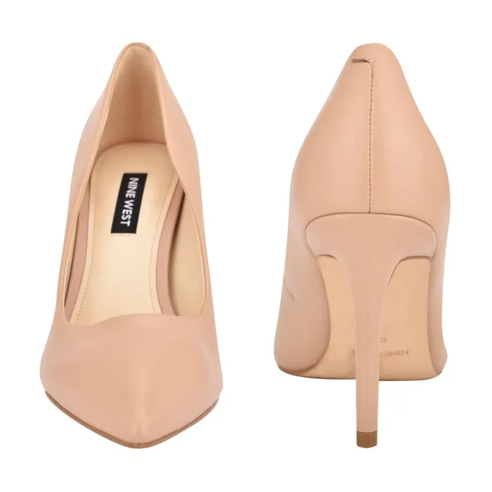 Ezra Pointy Toe Pumps Barely Nude Leather Women Nine West Pumps Ezra Pointy Toe Pumps Barely Nude Leather Women Nine West Pumps