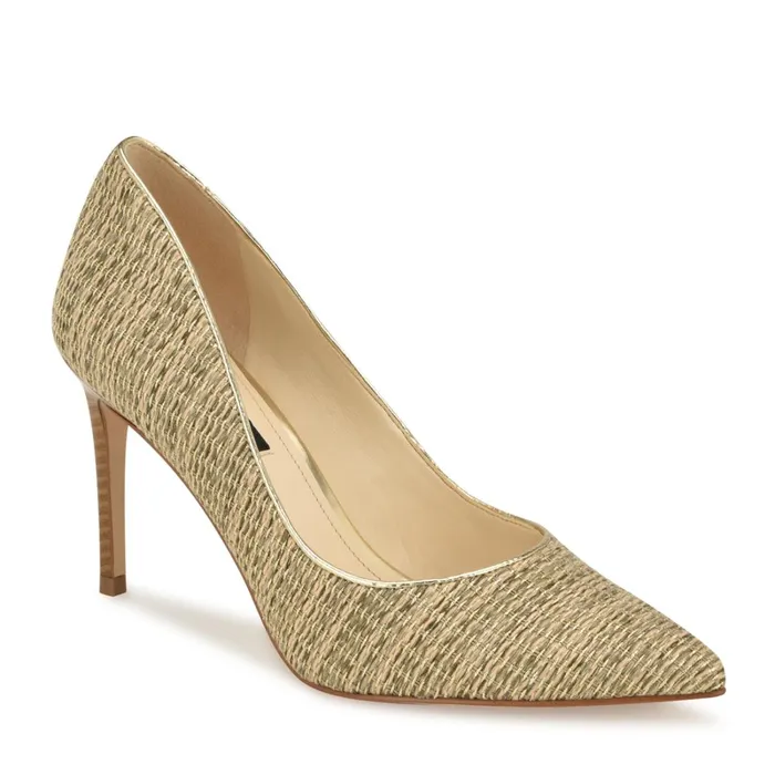 Ezra Pointy Toe Pumps Naturalgold Raffia Women Nine West Pumps Ezra Pointy Toe Pumps Naturalgold Raffia Women Nine West Pumps