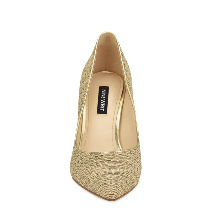 Ezra Pointy Toe Pumps Naturalgold Raffia Women Nine West Pumps Ezra Pointy Toe Pumps Naturalgold Raffia Women Nine West Pumps
