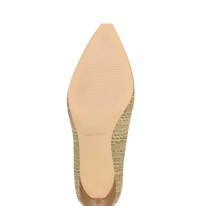 Ezra Pointy Toe Pumps Naturalgold Raffia Women Nine West Pumps Ezra Pointy Toe Pumps Naturalgold Raffia Women Nine West Pumps