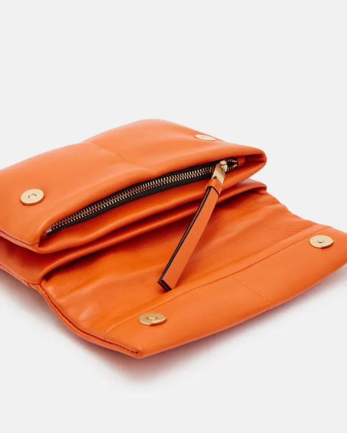 Ezra Quilted Leather Crossbody Bag Pyrole Orange Women AllSaints Handbags and Wallets Ezra Quilted Leather Crossbody Bag Pyrole Orange Women AllSaints Handbags and Wallets