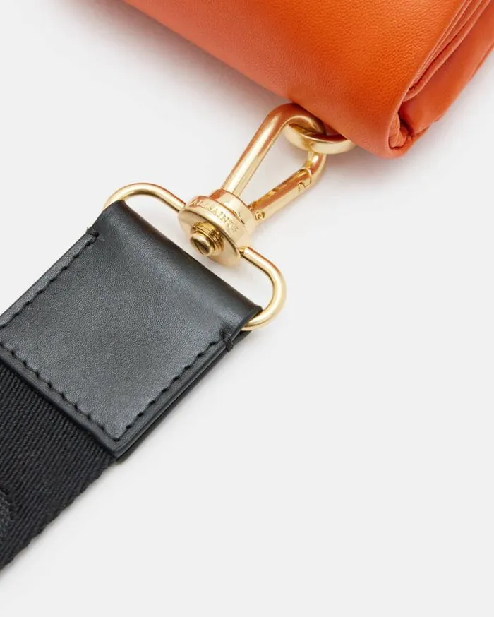 Ezra Quilted Leather Crossbody Bag Pyrole Orange Women AllSaints Handbags and Wallets Ezra Quilted Leather Crossbody Bag Pyrole Orange Women AllSaints Handbags and Wallets